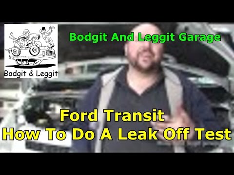 Видео: Проверка на утечку Ford Transit/тестирование неисправных форсунок в гараже Bodget и Leggit