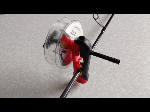 Видео: Простое приспособление для намотки лески на шпулю