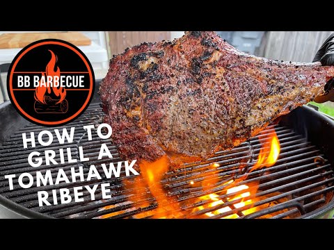 Видео: Как приготовить стейк «Томагавк» на гриле Weber Kettle