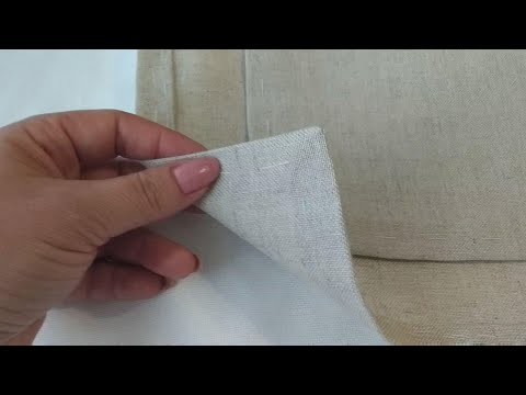 Видео: Обробка краю серветки кутиком, частина 1.