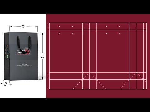 Видео: Мастер-класс по дизайну бумажного пакета Dieline в Adobe Illustrator: полное руководство