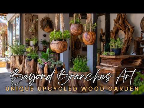 Видео: 🪵 За пределами веток: 8 уникальных идей садового искусства из переработанной древесины