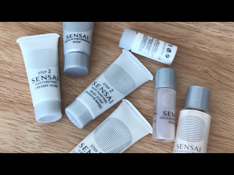 Видео: УХОД ПРОБНИКАМИ?! Уходовая косметика SENSAI /Можно ли распробовать?!