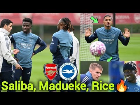 Видео: 🔴Внутренняя тренировка | Райс, Мадуэке, Салиба, Эдегор Эзе — все на тренировке сегодня