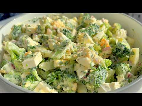 Видео: Вкусный Салат с Брокколи и Брынзой—Легкий и Полезный Рецепт