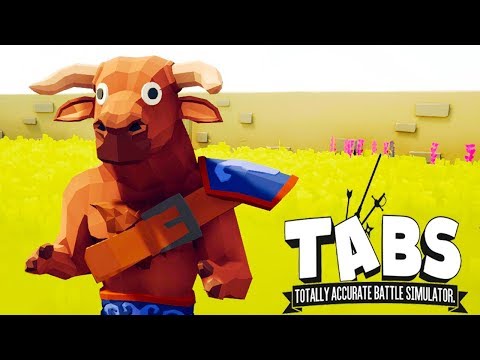 Видео: БИТВА С МИНОТАВРОМ и Новые БЕЗУМНЫЕ СРАЖЕНИЯ - Totally Accurate Battle Simulator (TABS/ТАБС) #4