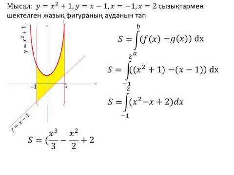 Видео: анықталған интегралдың физикалық және геометриялық мағынасы