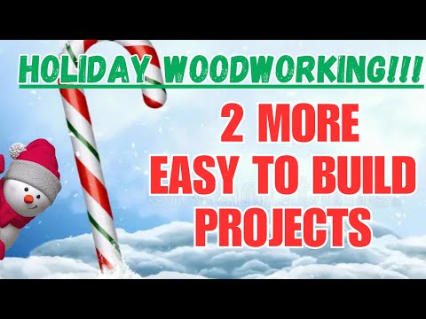 Видео: Рождественские проекты по обработке дерева, которые продаются | Деревенская ёлка и солнечный фона...