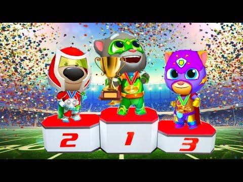 Видео: ГОВОРЯЩИЙ ТОМ ПОГОНЯ ГЕРОЕВ #6 Talking Tom Hero Dash лучше Бег за золотом #Мультик