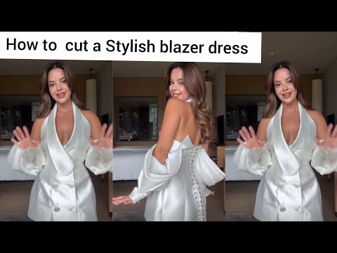 Видео: КАК СКРОЙТЕ СТИЛЬНОЕ ПЛАТЬЕ-БЛЕЙЗЕР