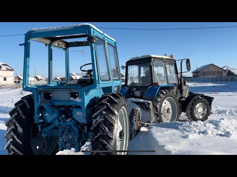 Видео: Затаскиваем МТЗ 82 в гараж и первый выезд!