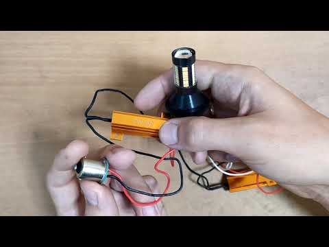 Видео: Авто лампы два в одном(ДХО + поворот)