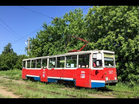 Видео: 71-605 // борт № 302 // маршрут 1, г.Томск. Таймлапс. #томск