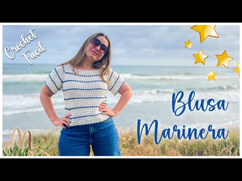 Видео: Свяжи Самую КРАСИВУЮ Морскую Блузку! 🌊 Пошаговый Урок Крючком — Лёгкий Мастер-Класс