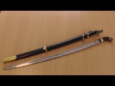Видео: Кавалерийская, казачья шашка обр.  1927 г.