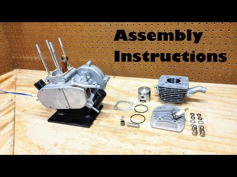 Видео: Motorized Bikes 101: Верхняя часть двигателя в сборе 49 куб. см, 66 куб. см, 80 куб. см, 100 куб. см