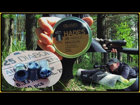 Видео: EDgun Leshi 2 пули HADES .25 Cal  50 м и более .(мысли в слух)