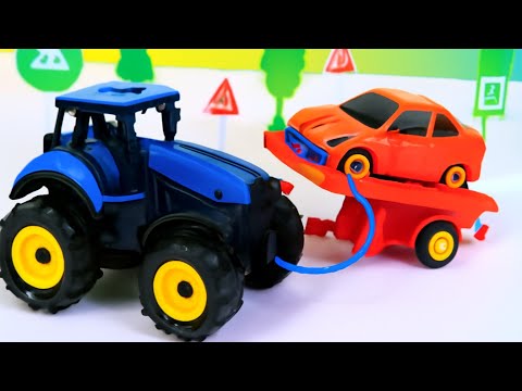 Видео: Синий трактор починил машины! 🚜🔧 Удивительная история ремонта!