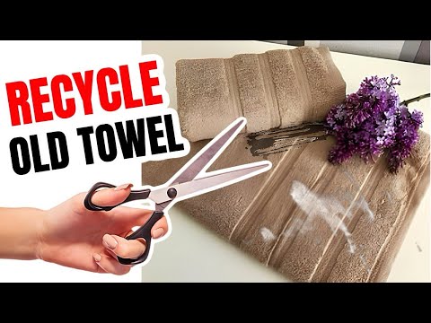 Видео: ♻️ 3 блестящих способа повторно использовать старые полотенца, которые помогут вам сэкономить ден...