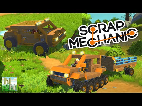 Видео: Scrap Mechanic Великолепная Танкетка и Вездеход. Ваши постройки 0.1.19c