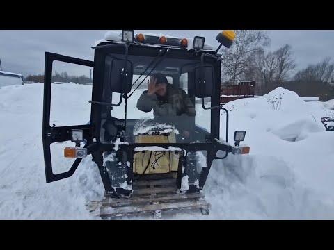 Видео: Привезли новую Кабину МТЗ 82 / согнул заднее окно и съехал в кювет. За Русь !