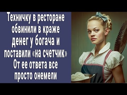 Видео: Техничку обвинили в краже денег у богача. В ответ она сделала такое, что все просто онемели