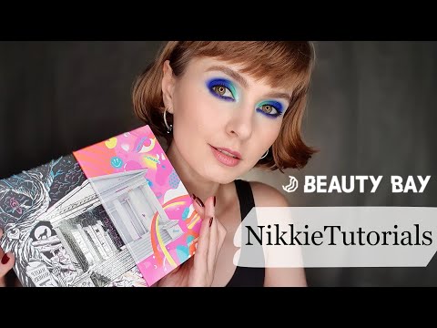 Видео: NikkieTutorials x BEAUTY BAY | Обзор | Нанесение прессованных пигментов