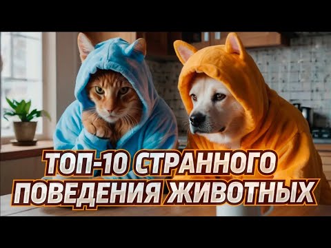 Видео: ТОП-10 САМОГО СТРАННОГО ПОВЕДЕНИЯ ЖИВОТНЫХ