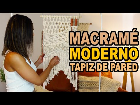 Видео: РУКОВОДСТВО ПО МАКРАМЕ: Декоративное настенное плетение | Сочетание вариантов квадратных узлов