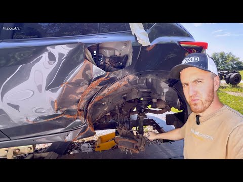 Видео: Восстановил Subaru Crosstrek после удара и продал — ремонт арки, крыла и двери в Спрингфилде Copart