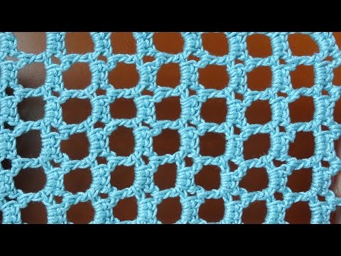 Видео: Crochet grid pattern Узор сетка вязание крючком 41