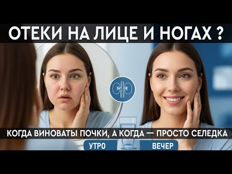 Видео: Отеки на лице и ногах: как понять, виноваты почки или соль? Советы врача | Почему отекает лицо утром