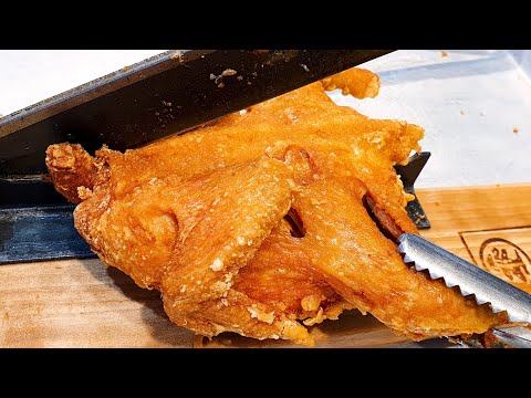 Видео: Лучший корейский жареный цыплёнок, жареный цыплёнок целиком, кисло-сладкий цыплёнок, уличная еда