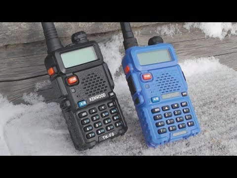 Видео: Про радиостанции Baofeng UV5R 5W / 8W и "Kenwood" TK-F8