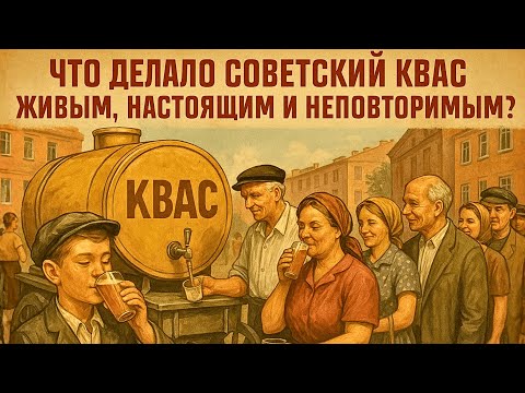 Видео: Помнишь вкус детства — кислый, хлебный, живой квас из бочки?