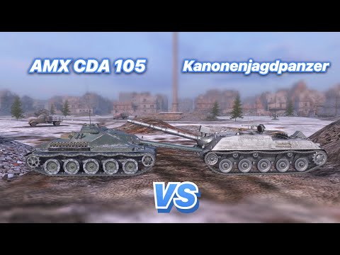 Видео: НА ЗАБИВ#87 | ЗАНИЖЕННЫЕ, БЫСТРЫЕ И УНИКАЛЬНЫЕ ПТ-САУ | Kanonenjagdpanzer VS AMX CDA 105 | WoT Blitz