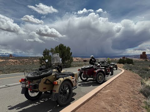 Видео: Мотоцикл Урал в Пустыне. Моаб #2