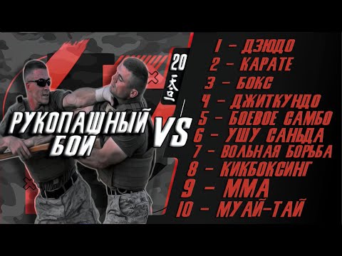 Видео: Армейский рукопашный бой против 10 различных боевых искусств
