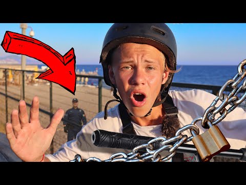 Видео: Проникли в Закрытый Скейт Парк ! Чуть не Попались Охраннику AOneCool