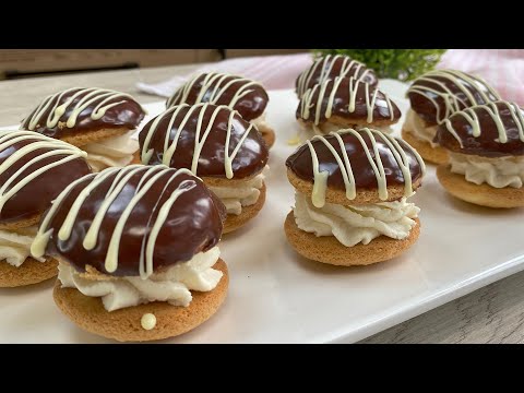 Видео: Biskvitli  "Bushe"  pirojniylari / Бисквитное пирожное "Буше"