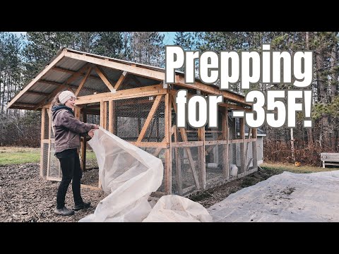 Видео: Подготовка курятника к зиме в Северной Миннесоте - Бррр!!!