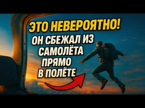 Видео: ЭТО НЕВЕРОЯТНО! ОН СБЕЖАЛ ИЗ САМОЛЁТА ПРЯМО В ПОЛЁТЕ