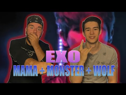 Видео: EXO(엑소)- MAMA + Monster + Wolf РЕАКЦИЯ (REACTION FROM RUSSIA | 반응)