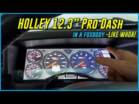 Видео: Завершение проекта White Foxbody Notch 1993 года! Holley Pro Dash Stuff 12.3"