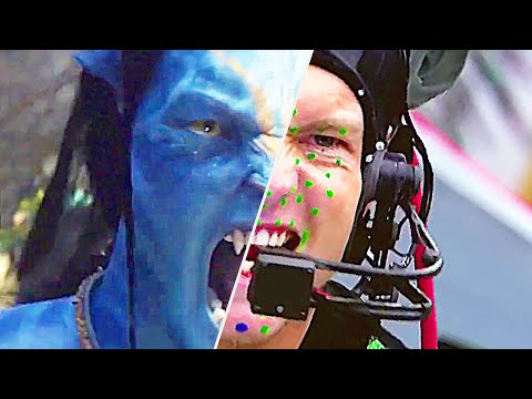 Видео: Уникальные материалы со съемок Аватара. Как снимался Аватар. Джейк Салли оседлал Икрана Банши