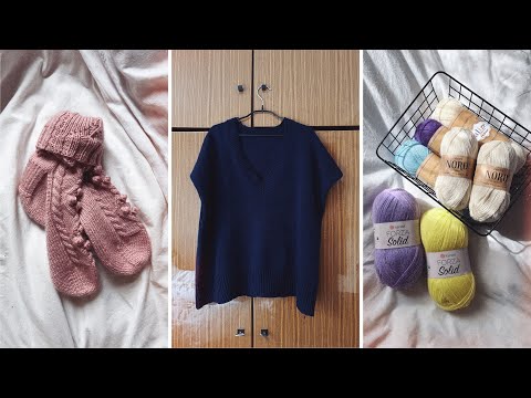Видео: О вязании 8/24 - пряжные покупки, новые процессы и множество перевязов