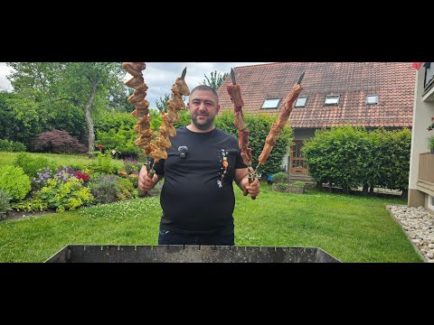 Видео: Шашлык из Свинины и Курицы в Маринаде из Летнего Салата/Pork and Chicken Marinated in Summer Salad