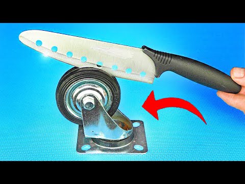 Видео: Суперскоростная точилка для ножей: превратите тупые ножи в острые за считанные секунды!