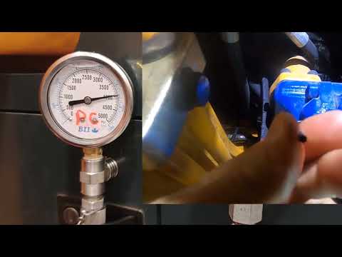 Видео: Регулировка гидравлического насоса с компенсацией нагрузки по давлению