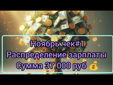 Видео: #41 Ноябрь чек#1// Зарплата сумма 37.000 руб 💵